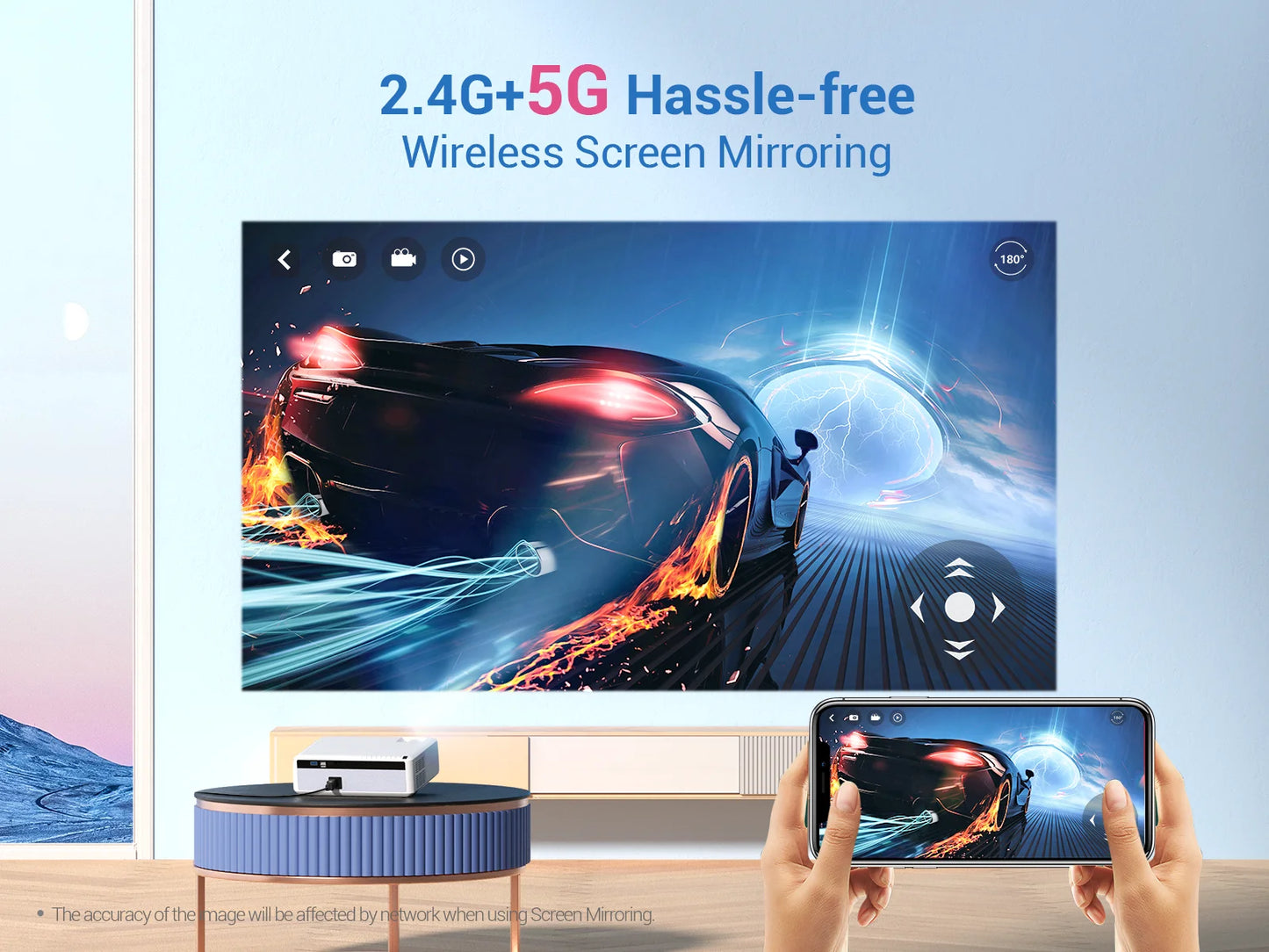 Full HD 1080P Home Cinema WIFI Projector