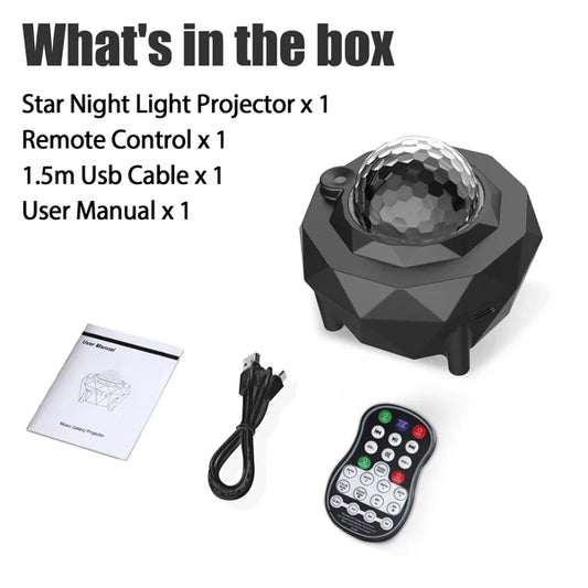 Disco Ball Galaxy Star Light Party Projector