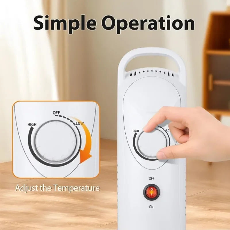 Portable Radiant Space Heater With Energy Saving