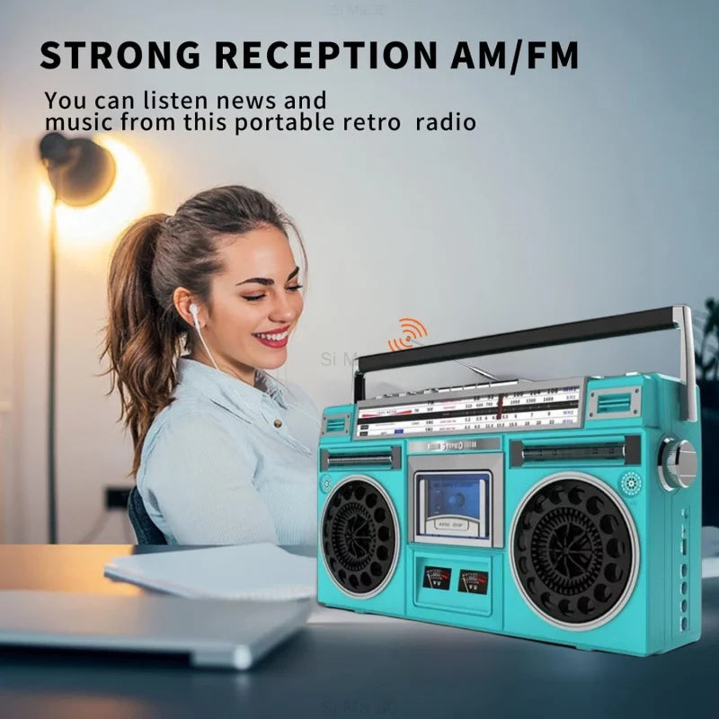 Classic Retro Cassette Stereo Recorder Player