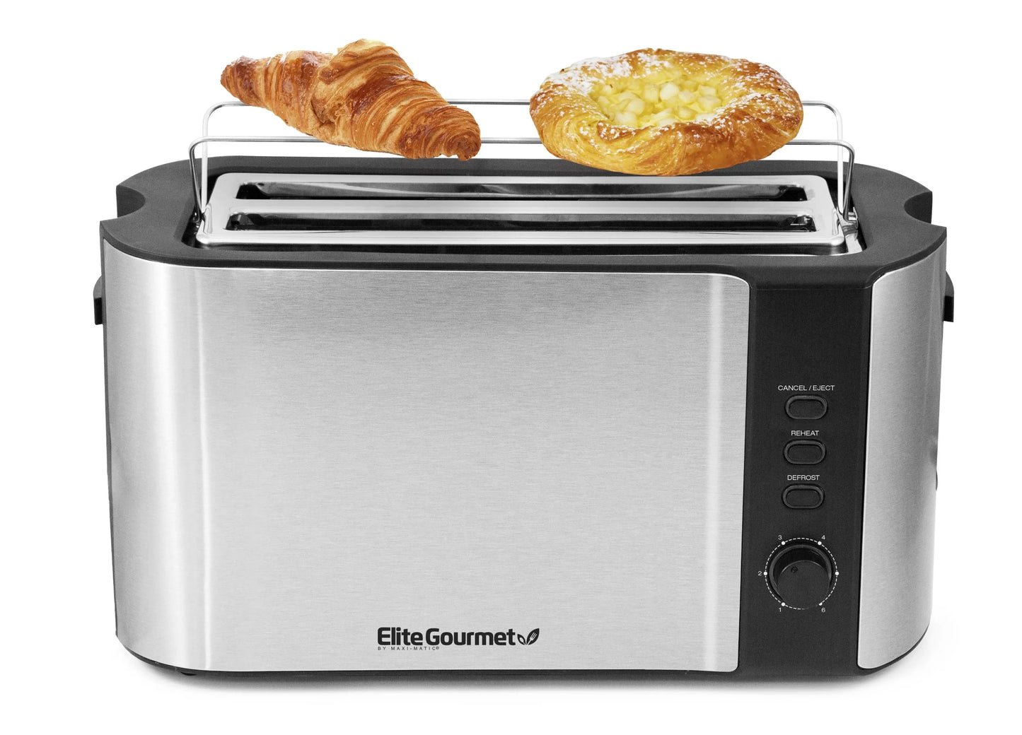 Stainless Steel 4 Slice Long Slot Toaster