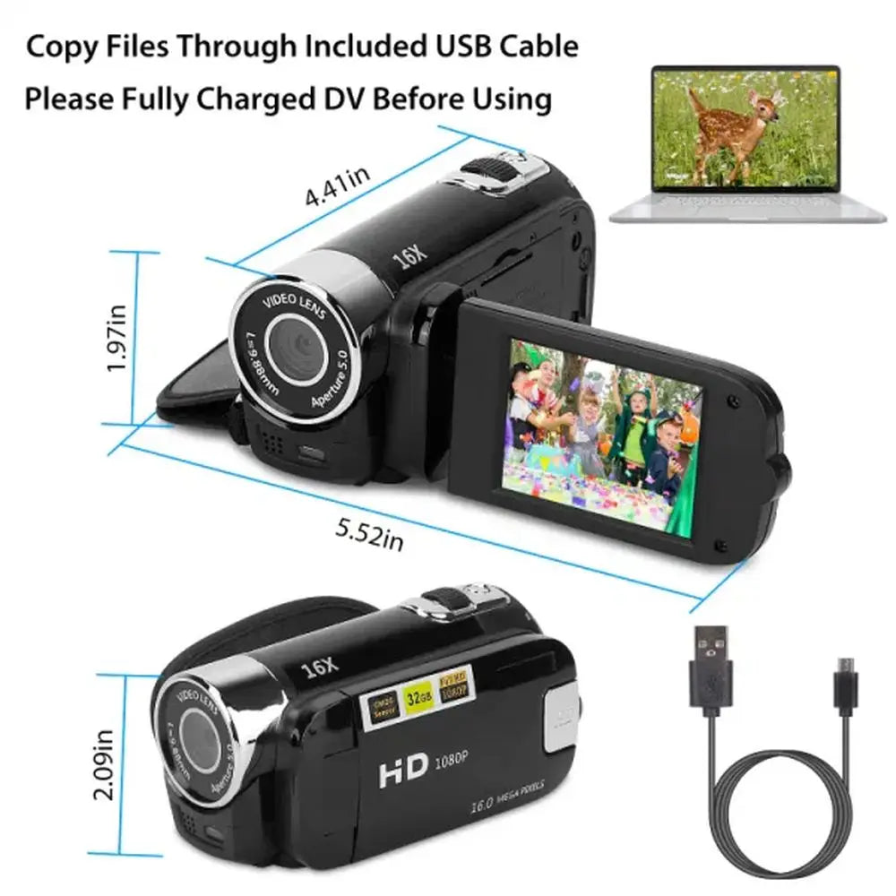 HD 1080P Digital Video Camcorder Camera