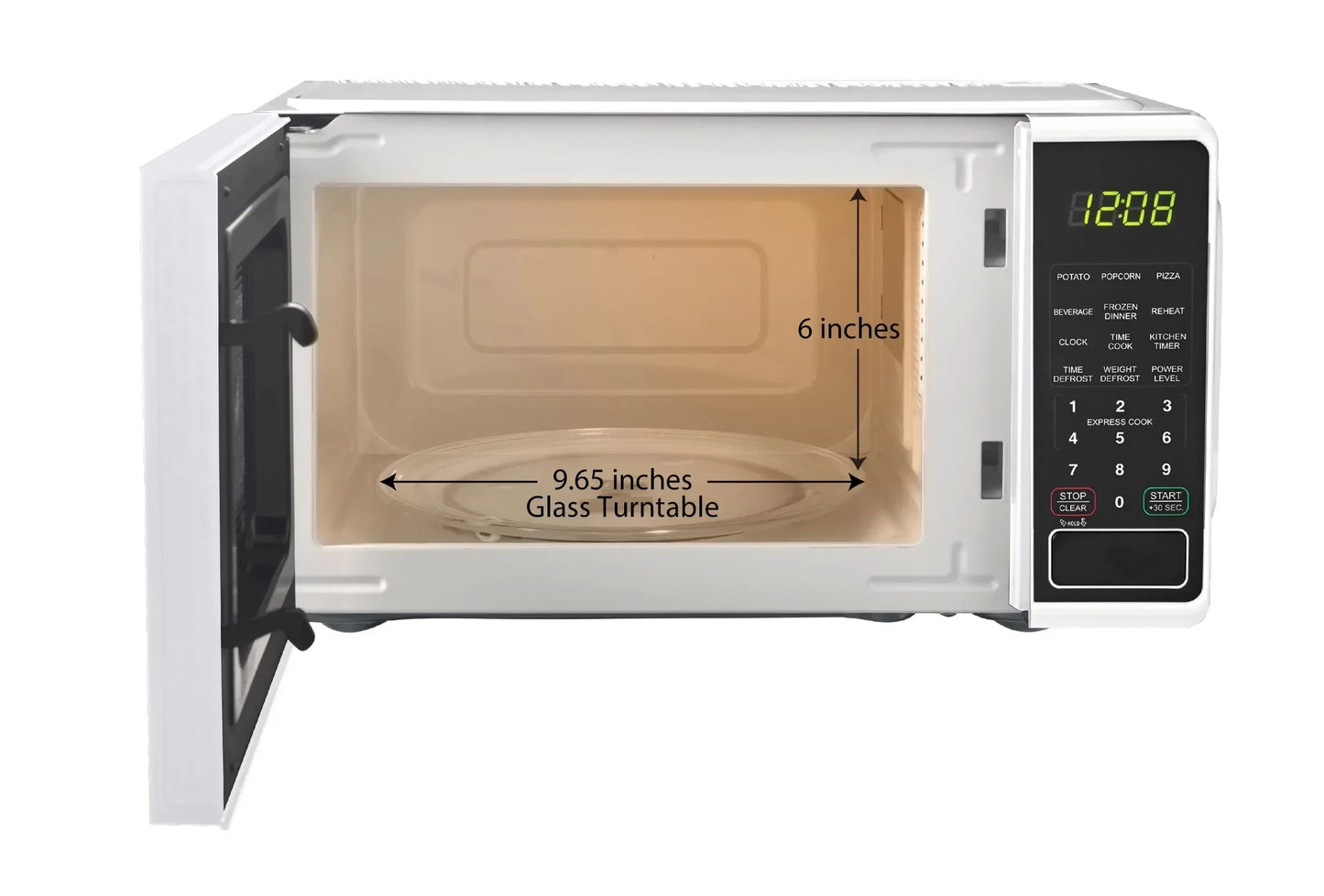 0.7 Cu ft 700-Watt Compact Countertop Microwave Oven