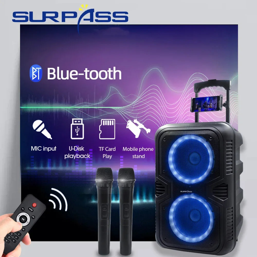 Portable Outdoor Speaker Wireless Stereo Karaoke Soundbox