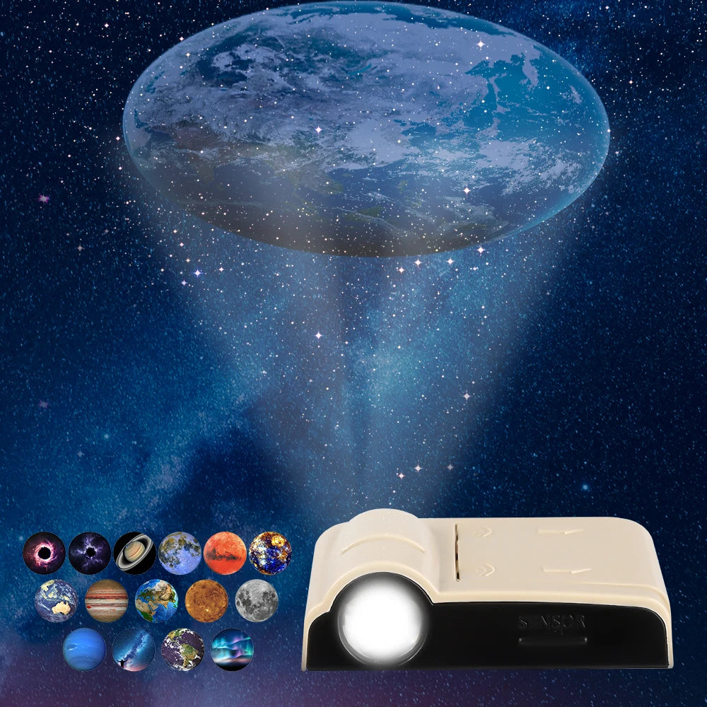 Earth Moon Projection Lamp Star Projector