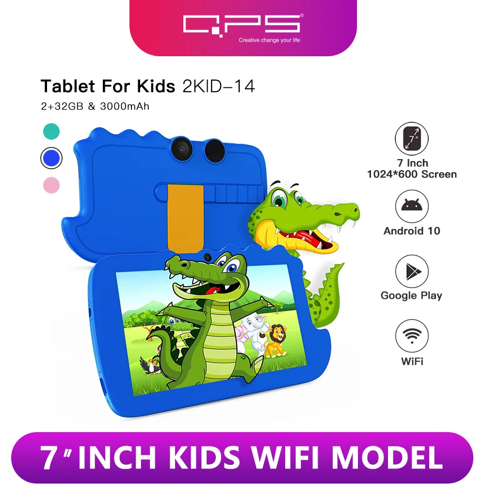 QPS Best Gift 7 inch Kids Tablet Children