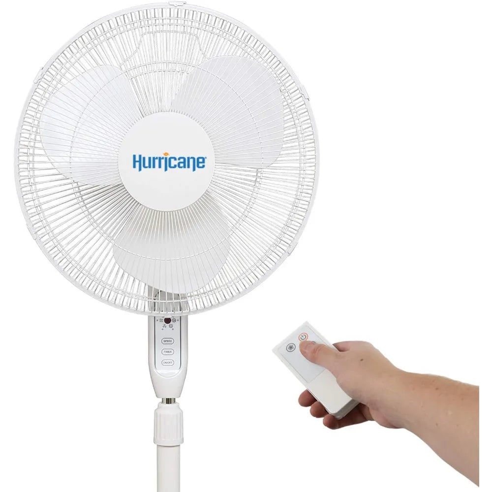 White Portable Supreme Oscillating Cooling Stand Fan