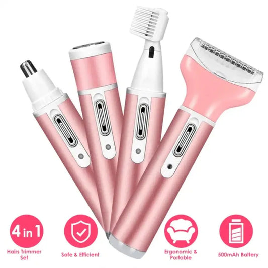 4 In 1 Women Electric Cordless Shaver