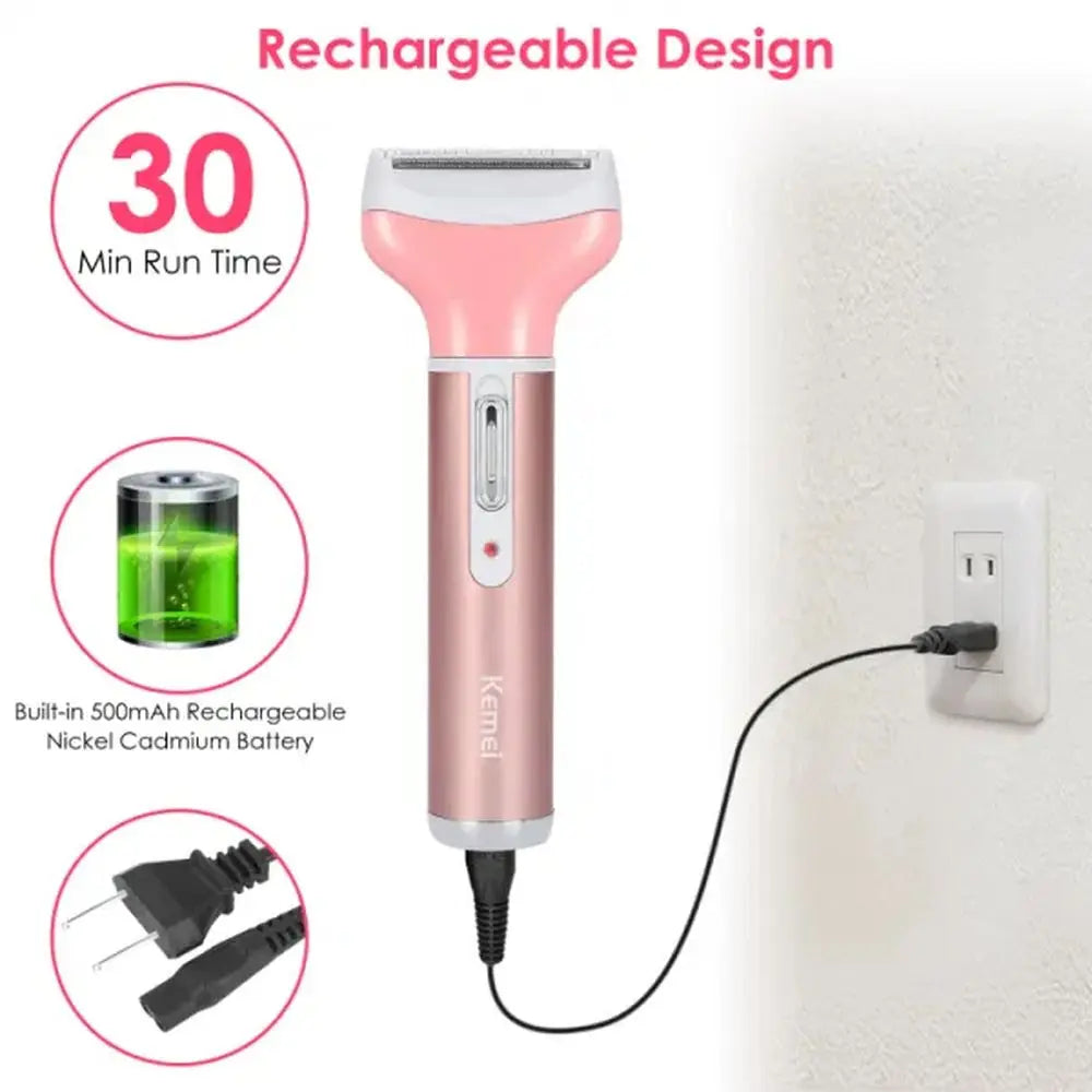 4 In 1 Women Electric Cordless Shaver